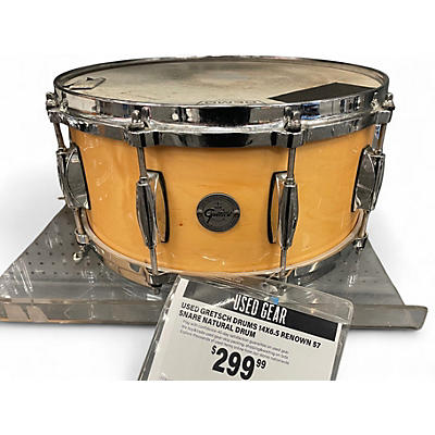 Used Gretsch Drums 14X6.5 Renown 57 Snare Natural Drum