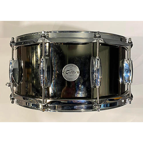 Gretsch Drums Used Gretsch Drums 14in Black Nickel Over Steel Drum Black Black 33