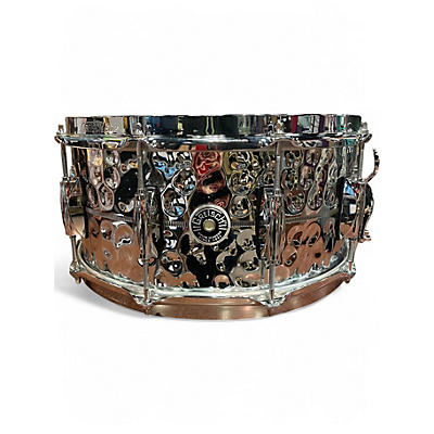 Used Gretsch Drums 14in Brooklyn Chrome over Brass Snare Chrome Drum