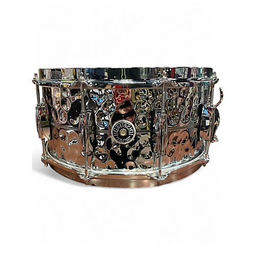 Used Gretsch Drums 14in Brooklyn Chrome over Brass Snare Chrome Drum Chrome 33