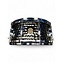Used Gretsch Drums 14in HAMMERED BLACK STEEL Black Chrome Drum Black Chrome 33