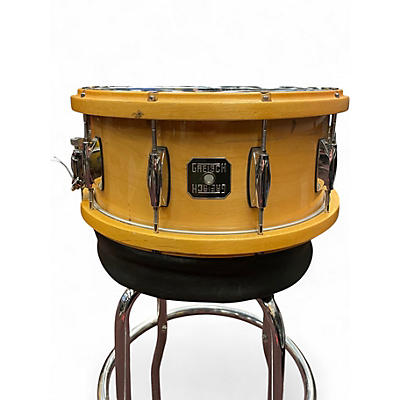Used Gretsch Drums 14in Maple Snare w/ Wood Rims Natural Drum