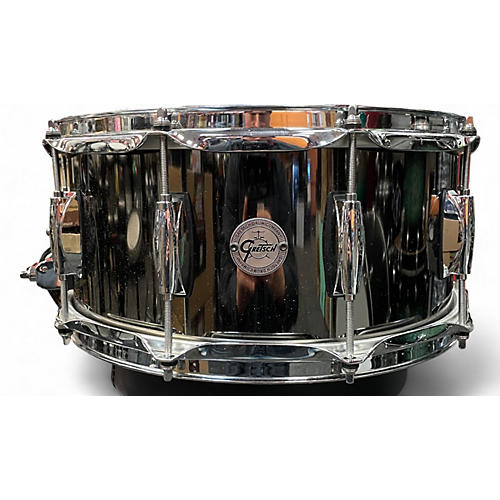 Gretsch Drums Used Gretsch Drums 14in black nickle over brass black nickel Drum black nickel 33