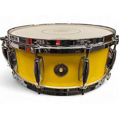 Used Gretsch Drums 14in usa custom snare Yellow Drum