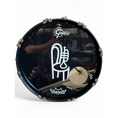 Used Gretsch Drums 20in Broadkaster Bass Drum Metallic Aqua Marine Drum
