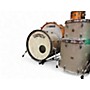Used Gretsch Drums 3 Piece Broadkaster Silver Glass Nitron Drum Kit Silver Glass Nitron