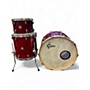 Used Gretsch Drums 3 Piece Brooklyn Series Satin Cherry Stain Drum Kit Satin Cherry Stain