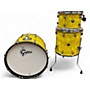 Used Gretsch Drums 3 Piece CATALINA CLUB MAHOGANY KIT YELLOW SATIN FLAME Drum Kit YELLOW SATIN FLAME