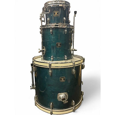 Used Gretsch Drums 3 Piece Catalina Club Jazz Series AQUA MARINE Drum Kit