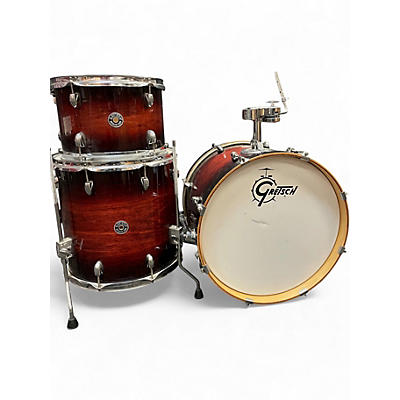 Used Gretsch Drums 3 Piece Catalina Club Jazz Series Deep Cherry Burst Drum Kit