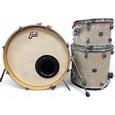 Used Gretsch Drums 3 Piece Catalina Club Jazz Series WHITE MARINE PEARL Drum Kit