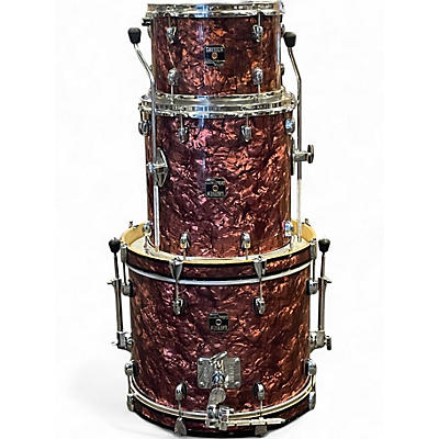 Used Gretsch Drums 3 Piece Catalina Club Series BURGUNDY SPARCLE Drum Kit