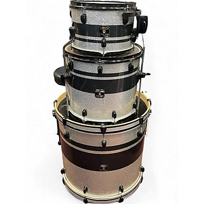 Used Gretsch Drums 3 Piece Catalina Club Series Silver Drum Kit