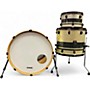 Used Gretsch Drums 3 Piece Catalina Club Series Silver Sparkle with Black Band Drum Kit Silver Sparkle with Black Band