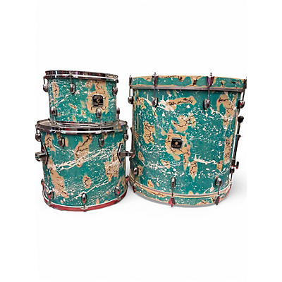 Used Gretsch Drums 3 Piece Catalina Club Series Turquoise Drum Kit