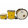 Used Gretsch Drums 3 Piece Catalina Club Yellow Satin Flame Drum Kit Yellow Satin Flame