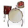 Used Gretsch Drums 3 Piece Renown RED SPARKLE Drum Kit RED SPARKLE