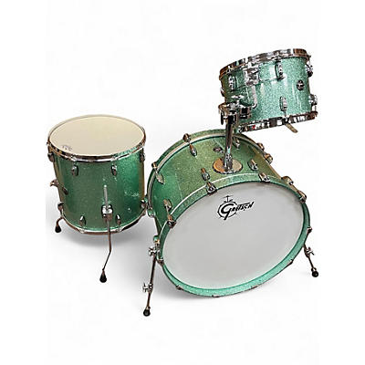 Used Gretsch Drums 3 Piece Renown SEAFOAM SPARKLE  Drum Kit