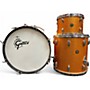 Used Gretsch Drums 3 Piece Round Badge Bop Orange Sparkle Drum Kit Orange Sparkle