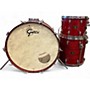 Used Gretsch Drums 3 Piece Stop Sign Red Drum Kit Red