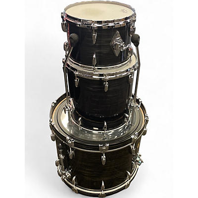 Used Gretsch Drums 3 Piece USA Custom Black Oyster Drum Kit