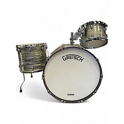 Used Gretsch Drums 3 Piece USA Custom Brooklyn Grey Oyster Drum Kit