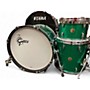 Used Gretsch Drums 3 Piece USA Custom Green Sparkle Drum Kit Green Sparkle