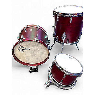 Used Gretsch Drums 3 Piece USA Custom Satin Rosewood Drum Kit