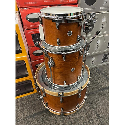 Gretsch Drums Used Gretsch Drums 3 piece Brooklyn Series Satin Mahogany Drum Kit Satin Mahogany