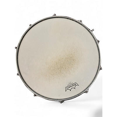 Used Gretsch Drums 3X14 Full Range Snare Black and Silver Drum