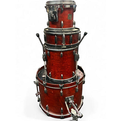 Used Gretsch Drums 4 Piece BROADKASTER CHERRY MAPLE Drum Kit CHERRY MAPLE