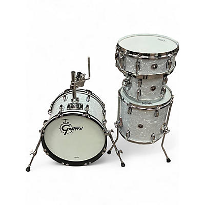 Used Gretsch Drums 4 Piece BROOKLYN SERIES MICRO KIT WHITE MARINE PEARL Drum Kit