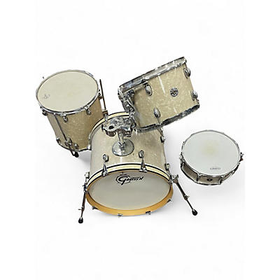 Used Gretsch Drums 4 Piece CATALINA CLUB Pearl White Drum Kit