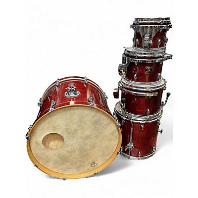 Used Gretsch Drums 4 Piece Catalina Birch Kit Red Drum Kit