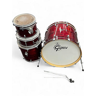 Used Gretsch Drums 4 Piece Catalina Club Rock GLOSS CRIMSON BURST Drum Kit