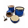 Used Gretsch Drums 4 Piece Catalina Club Series Blue Ghost Flames Drum Kit Blue Ghost Flames