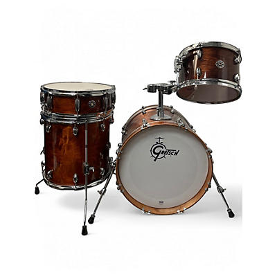 Used Gretsch Drums 4 Piece Catalina Club Walnut Glaze Drum Kit