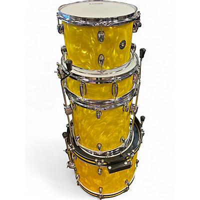 Used Gretsch Drums 4 Piece Catalina Club  satin yellow Drum Kit