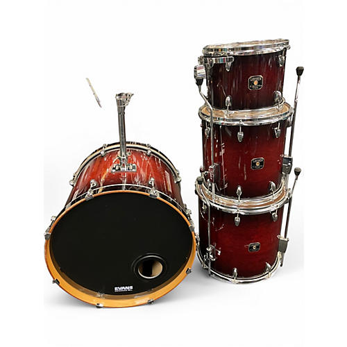 Used Gretsch Drums 4 Piece Catalina Maple Gloss Cherry Burst Drum Kit Gloss Cherry Burst