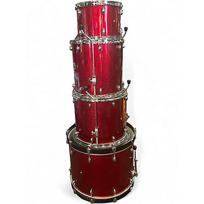 Used Gretsch Drums 4 Piece Catalina Maple RED SPARKLE Drum Kit