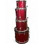 Used Gretsch Drums 4 Piece Catalina Maple RED SPARKLE Drum Kit RED SPARKLE