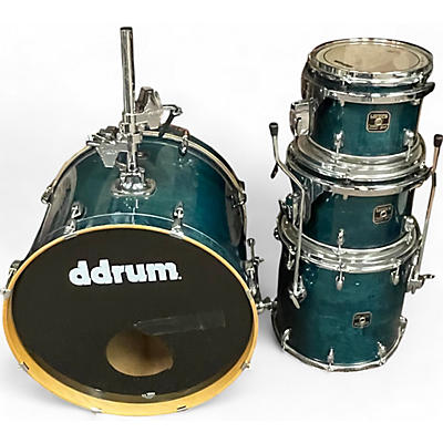 Used Gretsch Drums 4 Piece Catalina trans teal Drum Kit