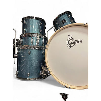 Used Gretsch Drums 4 Piece Energy Blue Drum Kit