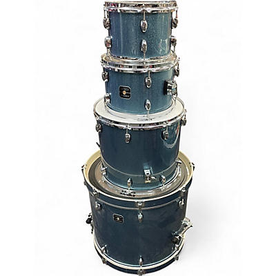 Used Gretsch Drums 4 Piece Energy Blue Sparkle Drum Kit