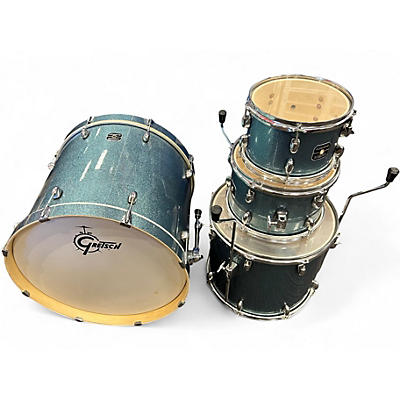Used Gretsch Drums 4 Piece Energy blue sparkle Drum Kit