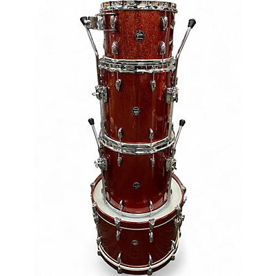 Used Gretsch Drums 4 Piece Renown RN2-E4246 Burnt Orange Sparkle Lacquer Drum Kit