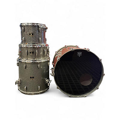 Used Gretsch Drums 4 Piece Renown Silver Sparkle Drum Kit