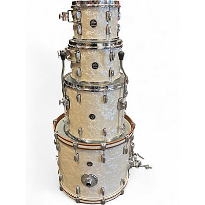 Used Gretsch Drums 4 Piece Renown white marine pearl Drum Kit