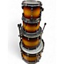 Used Gretsch Drums 4 Piece USA CUSTOM SATIN AMBER WALNUT BURST Drum Kit SATIN AMBER WALNUT BURST