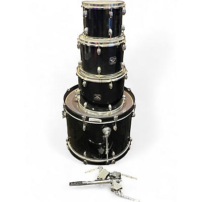 Used Gretsch Drums 4 Piece black hawk Black Drum Kit